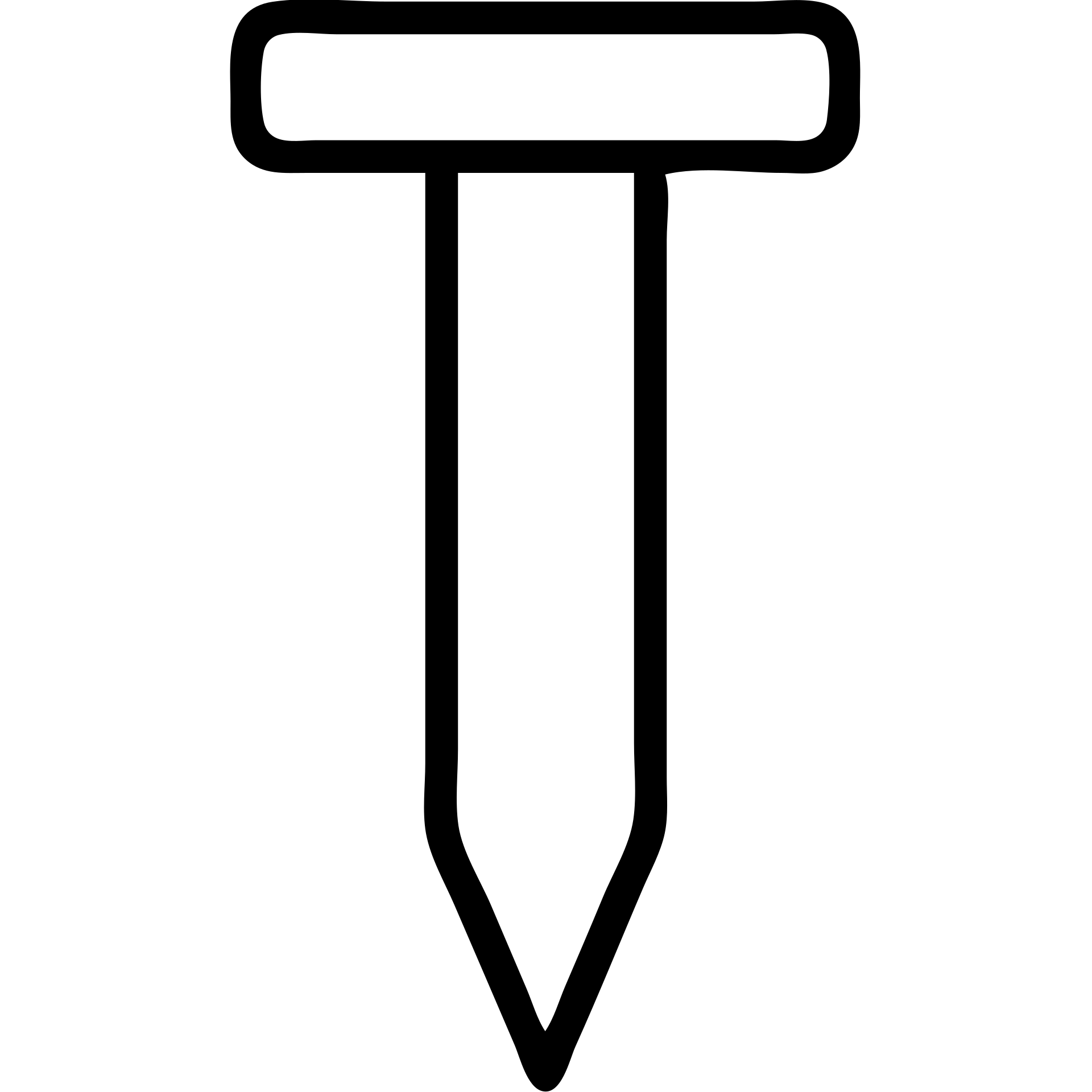 outlined metal wall nail icon emoji