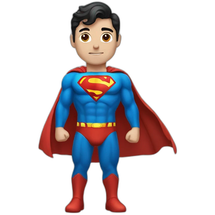 Superman standing emoji