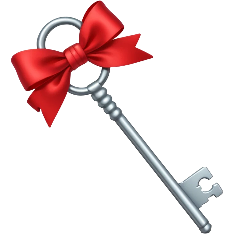 keys tied with a red bow emoji
