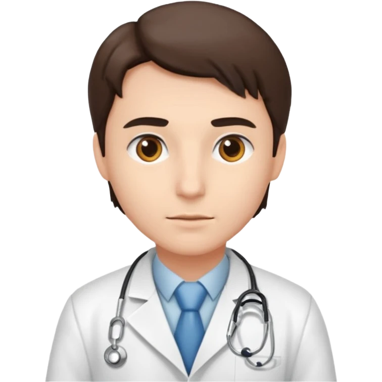 A doctor creating a protocol emoji