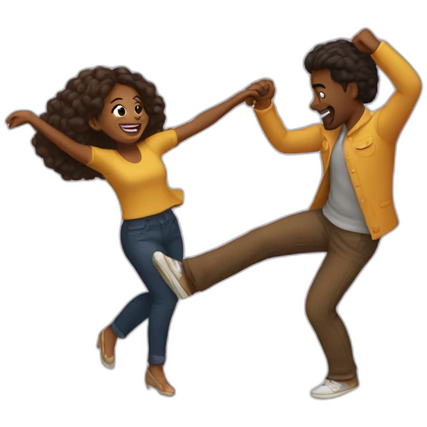 Couple dancing  emoji