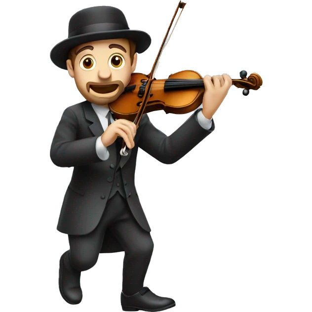 Jewish play on violin emoji