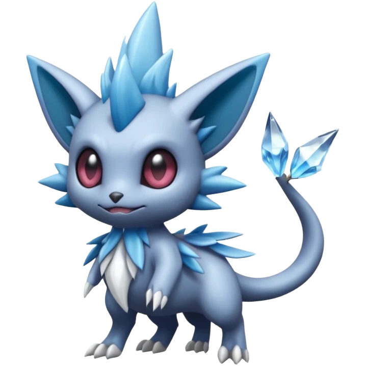 Elemental plum-plumed dark dusky mechanical frosty fairy-like fantasy epic rare Glalie-Sneasel-Togetic-Pokémon-Fakémon-hybrid-creature emoji
