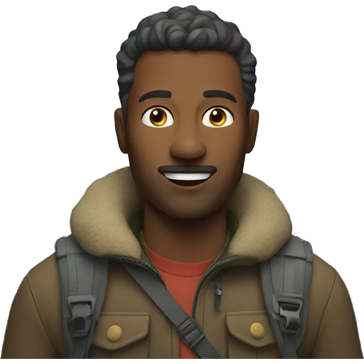 Man in mountains  emoji