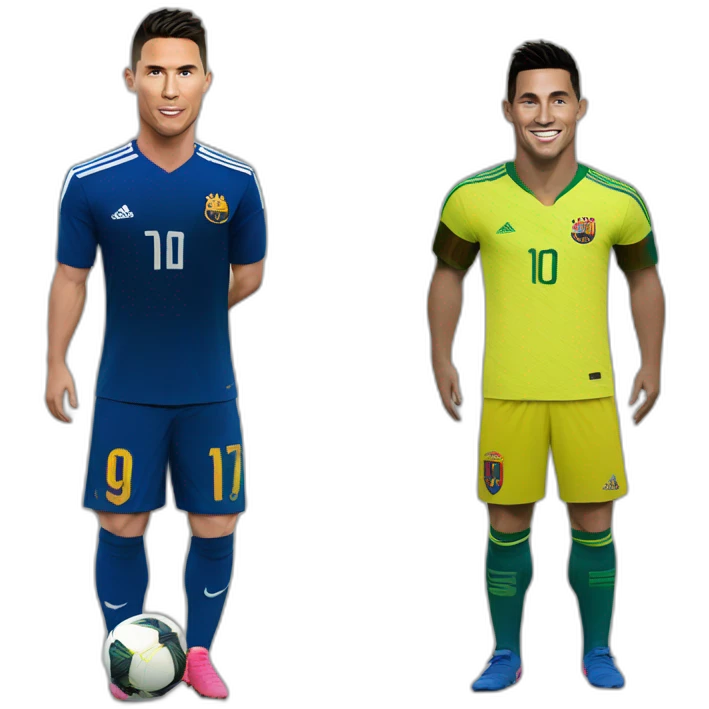 Ronaldo sur Messi emoji