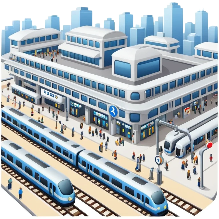 train station emoji