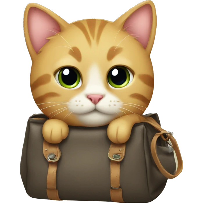 Cat with bag emoji