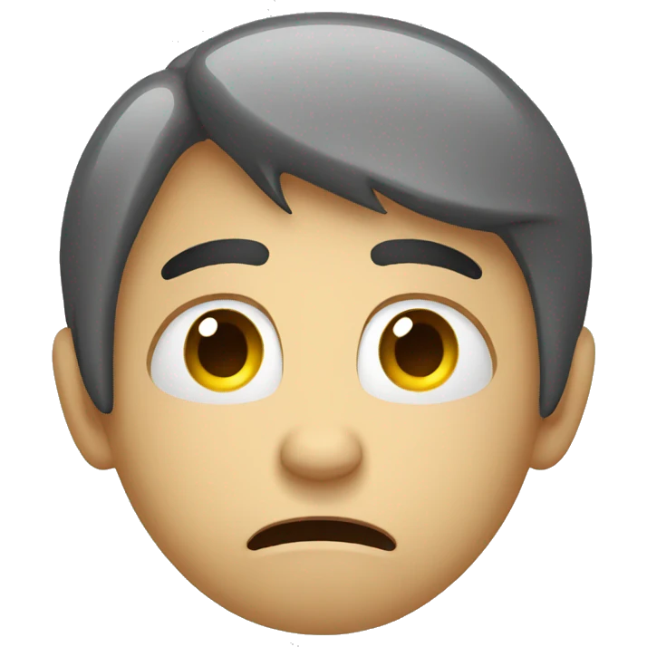 stressed anxious scared person emoji