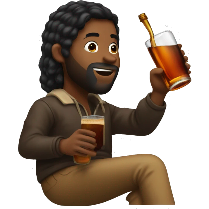 Me drinking a Hennessy bottle  emoji