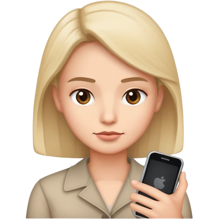 Side eyes while holding phone  emoji