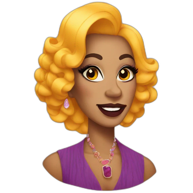 Fall themed drag queen emoji