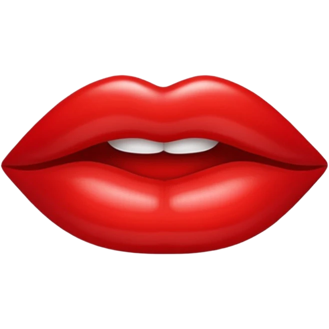 Sexy lips emoji