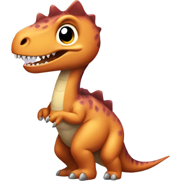 Dinosaur holding a baby  emoji