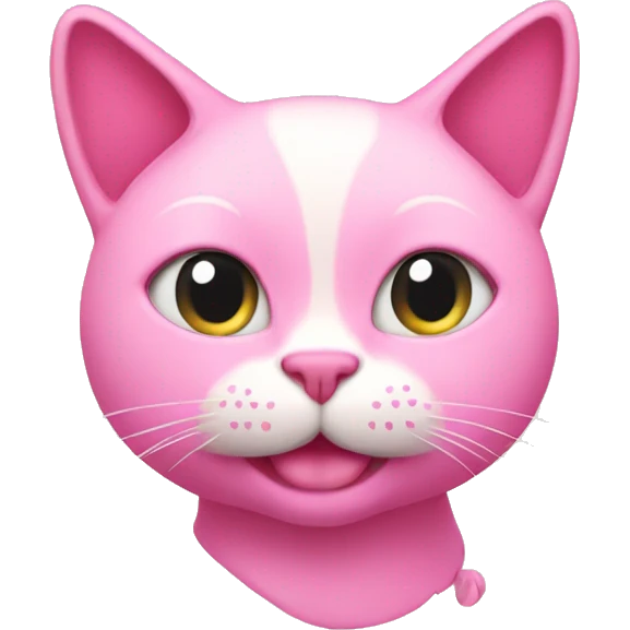 Pink cat emoji
