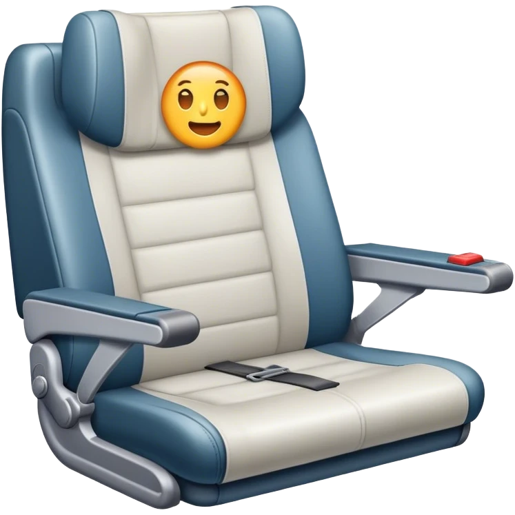 plane seat seatbelt emoji