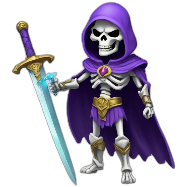 skeletor with sword emoji