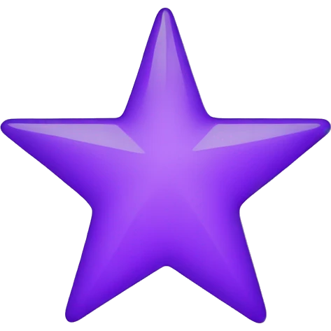Transparency star, purple colour  emoji