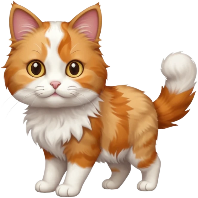 cute cat walking on the street emoji