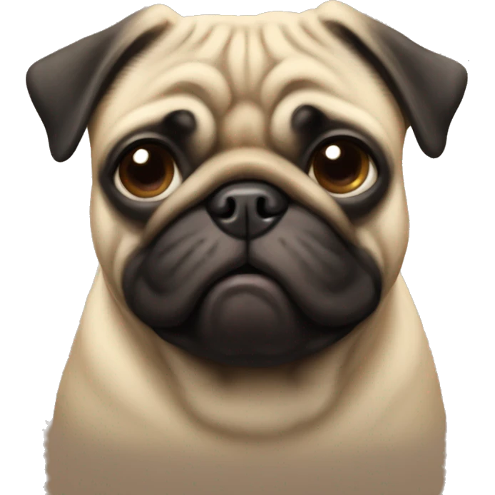 pug at heart  emoji