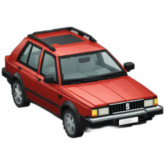 8-bit pixelart of Skoda Octavia emoji