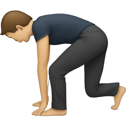 person bowing while standing emoji