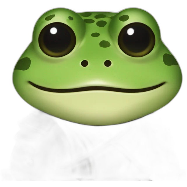 Samouraï frog emoji