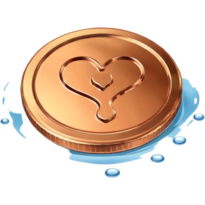 Coin in Water emoji