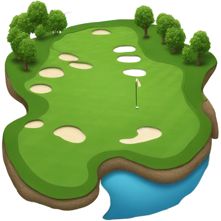 Golf course emoji