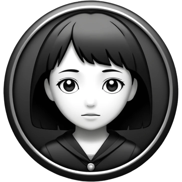 lain inspired monochrome latest follower badge emoji