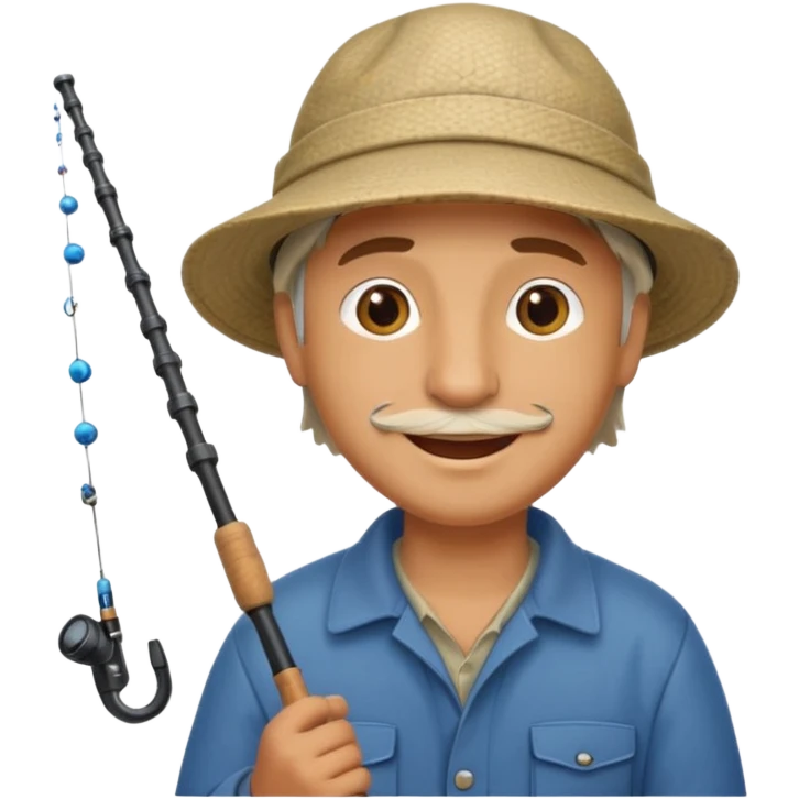 happy fisherman emoji