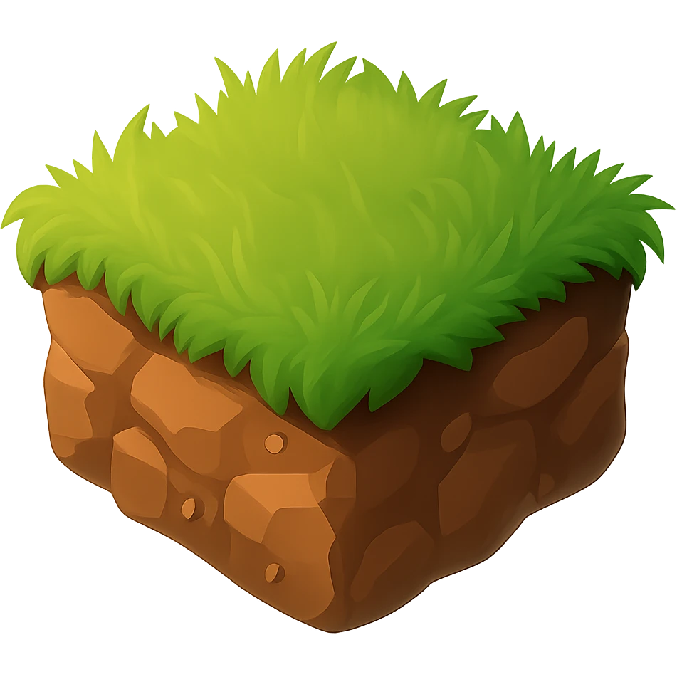 make the ground more dusty and dark brown colored and make it on a transparent background emoji