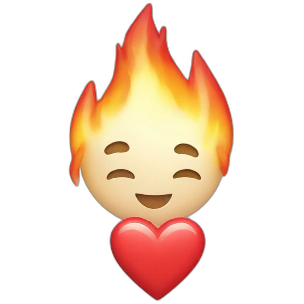 Love-flamme-coeur emoji