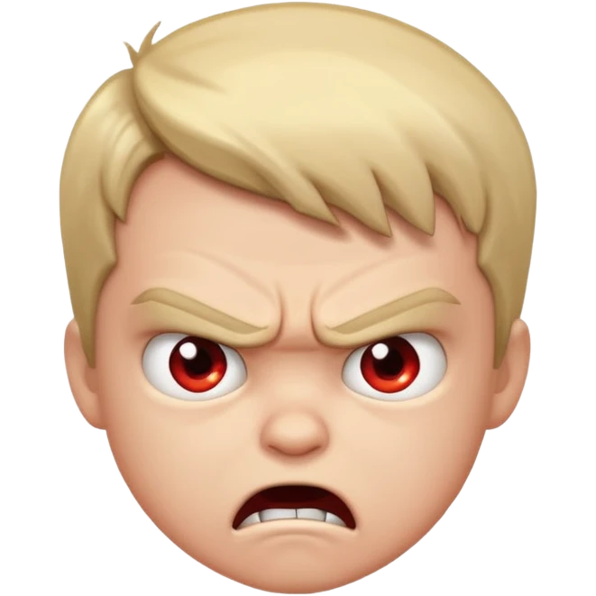 A little boy raging  emoji