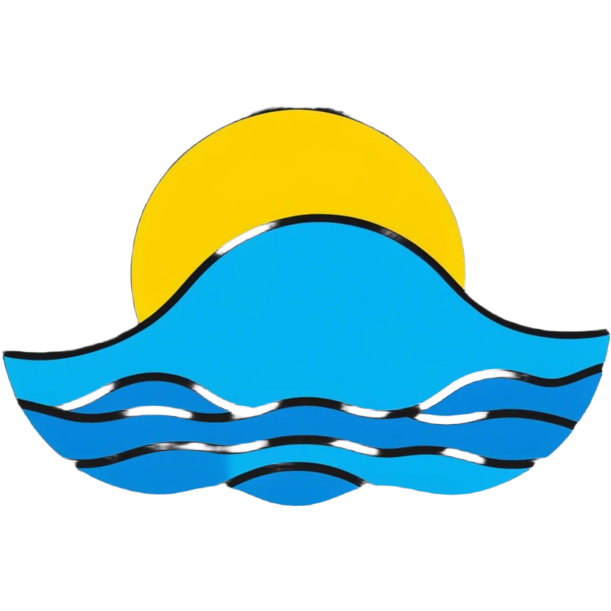 Солнце, море emoji