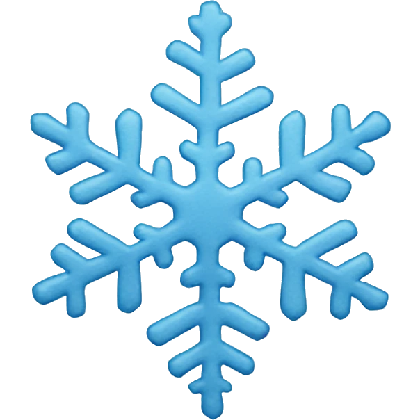 light blue snowflake emoji