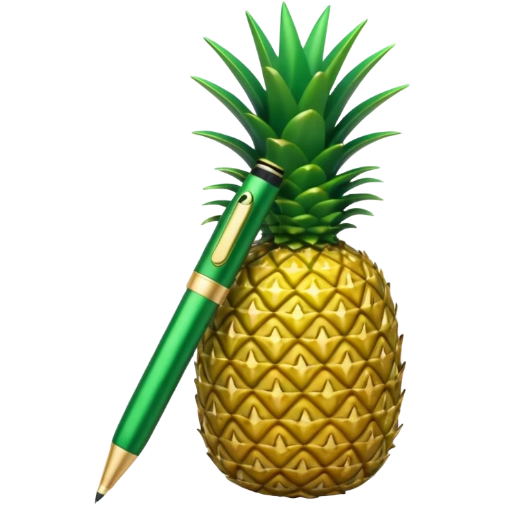 Pineapple Pen Mixed With Apple Pen emoji