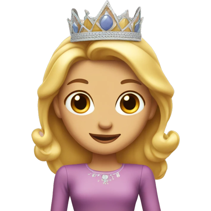 Princess with hat emoji