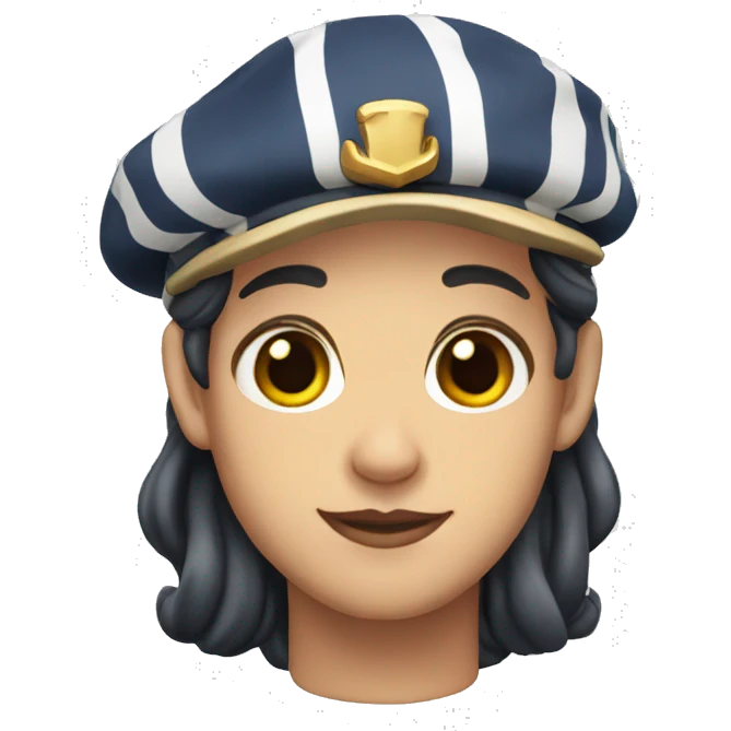 TAURUS CHARACTER WEARING A FRENCH BERET AND STRIPED SAILOR SHIRT emoji