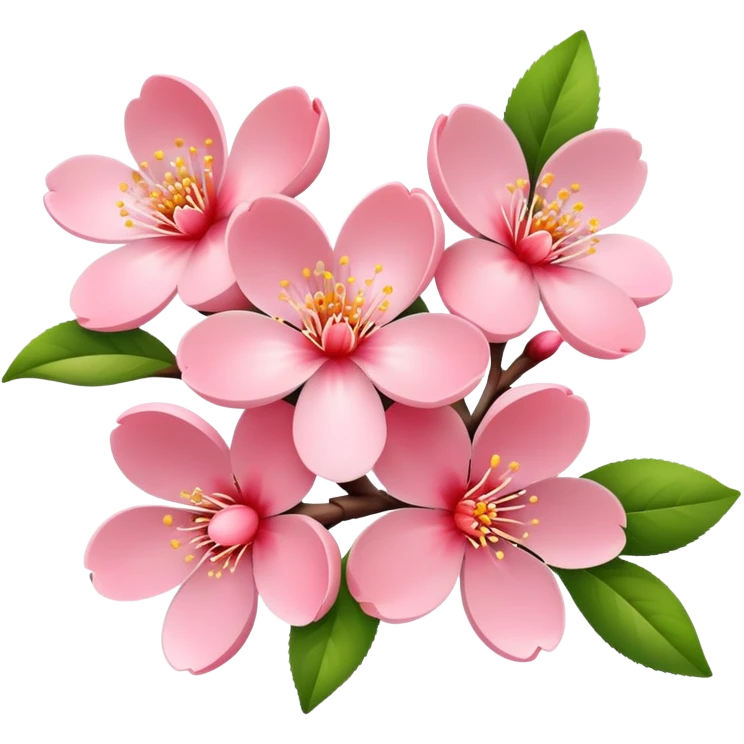 Peach blossom emoji