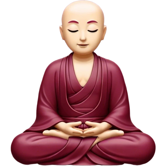 Zen data Burgundy color emoji