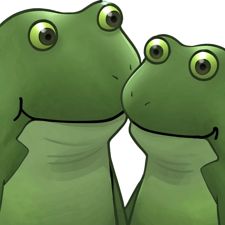 Couple in a moto and a frog with them  emoji