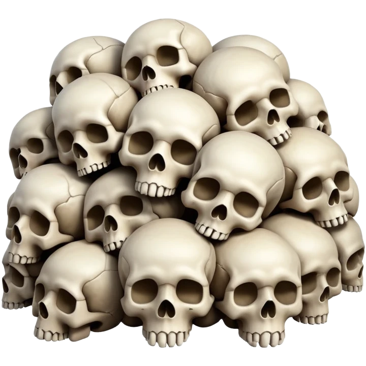 pile of sculls emoji