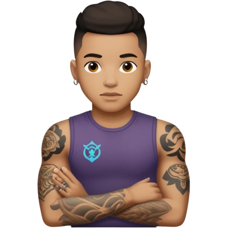  Jermaine Rive Damian With Tattoos  emoji