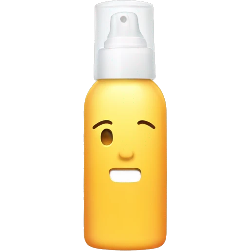 little facial sunscreen bottle emoji