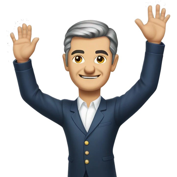 Shavkat Mirziyoyev open hands emoji