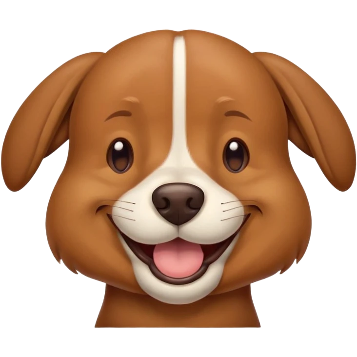 Brown dog Squinting eyes holding in laugh wide smile  Smiling eyes closed squint Brown dig  emoji