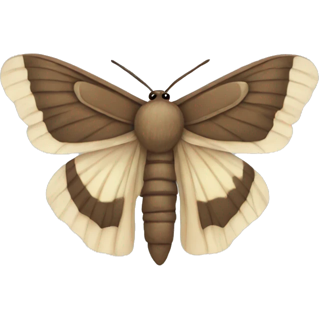 Moth with stakeboard emoji