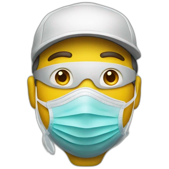 airbrush painter with air mask emoji
