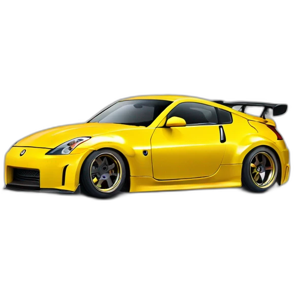 350z drift tuning yellow emoji