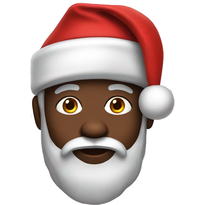 black santa emoji